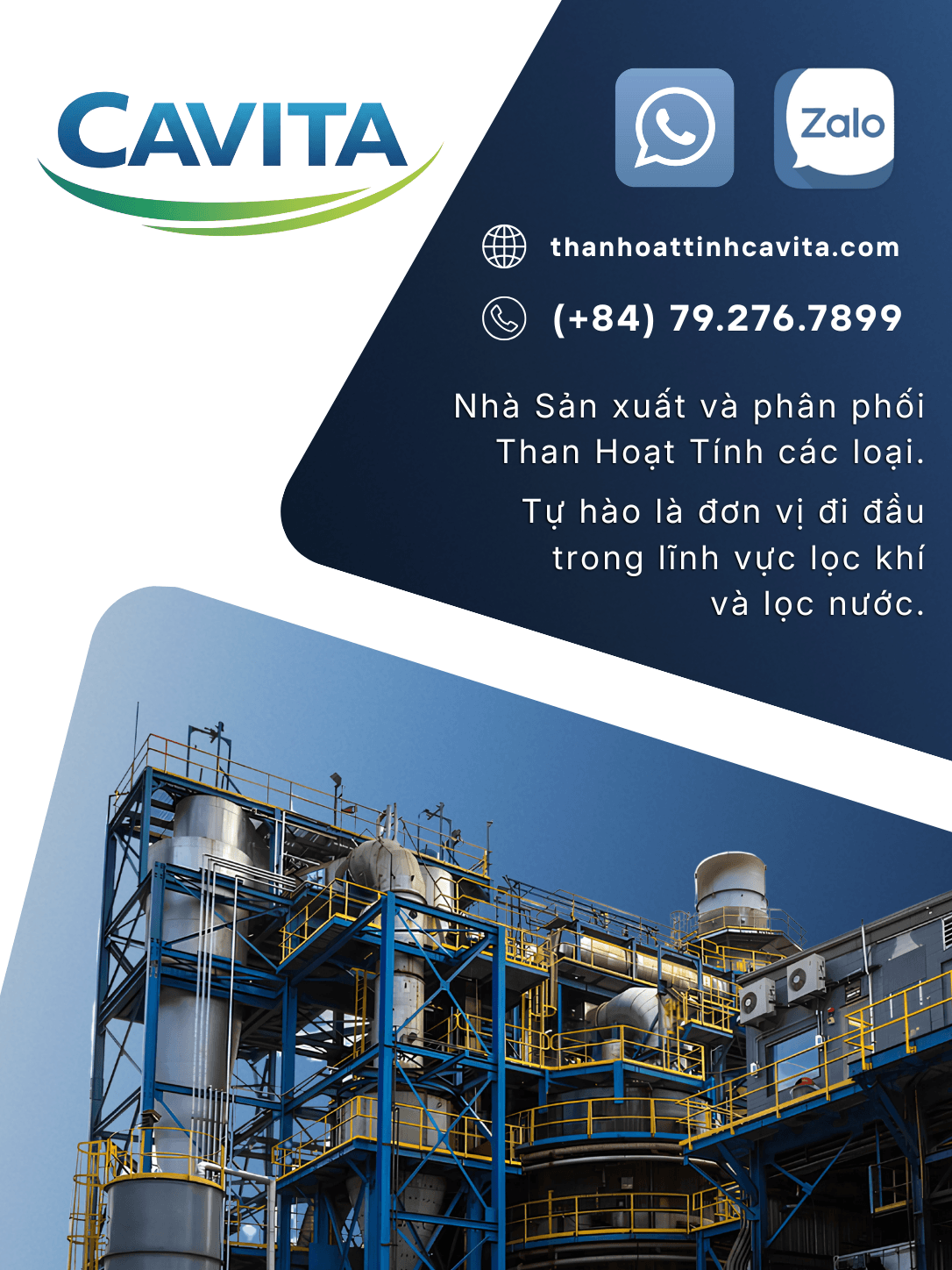 nhà máy cavita việt nam, nhà máy than hoạt tính bắc ninh, ninh bình, hà nội