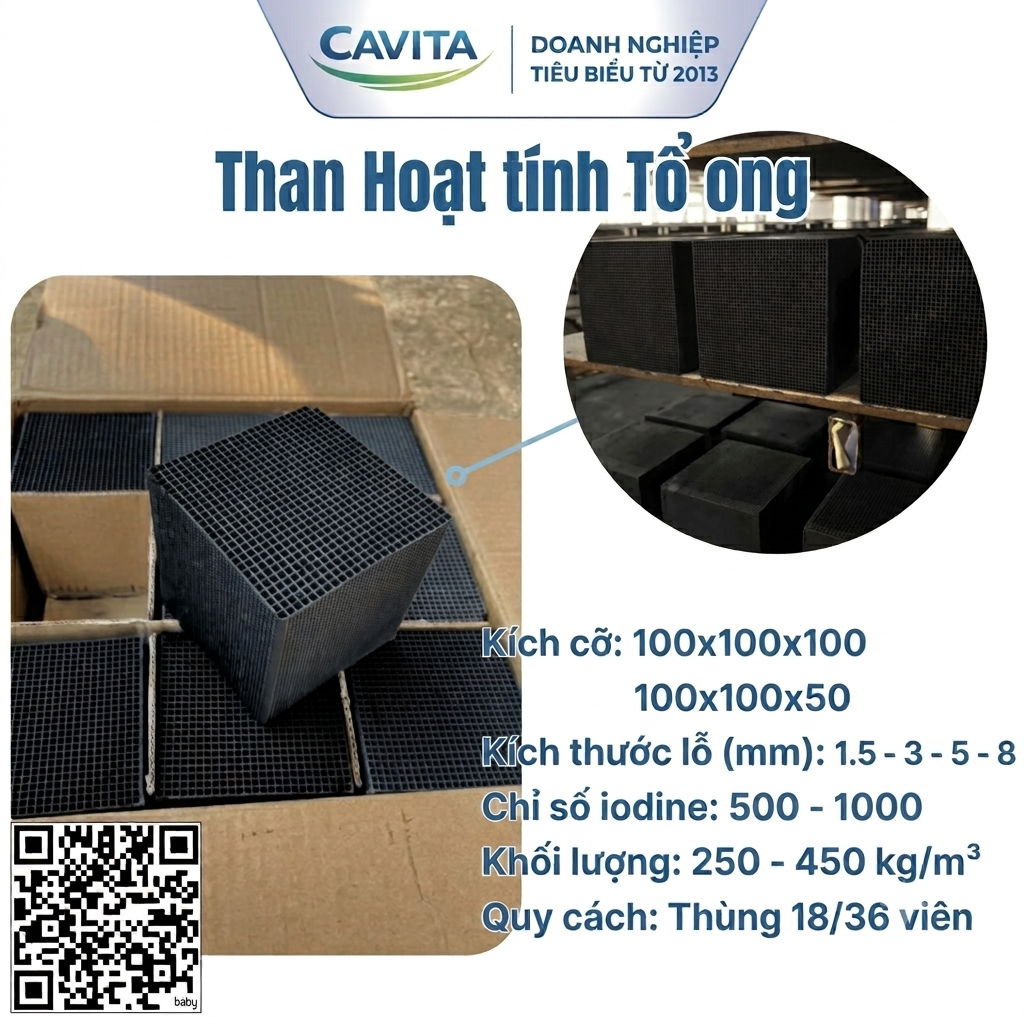 Than hoạt tính tổ ong Than hoạt tính tổ ong