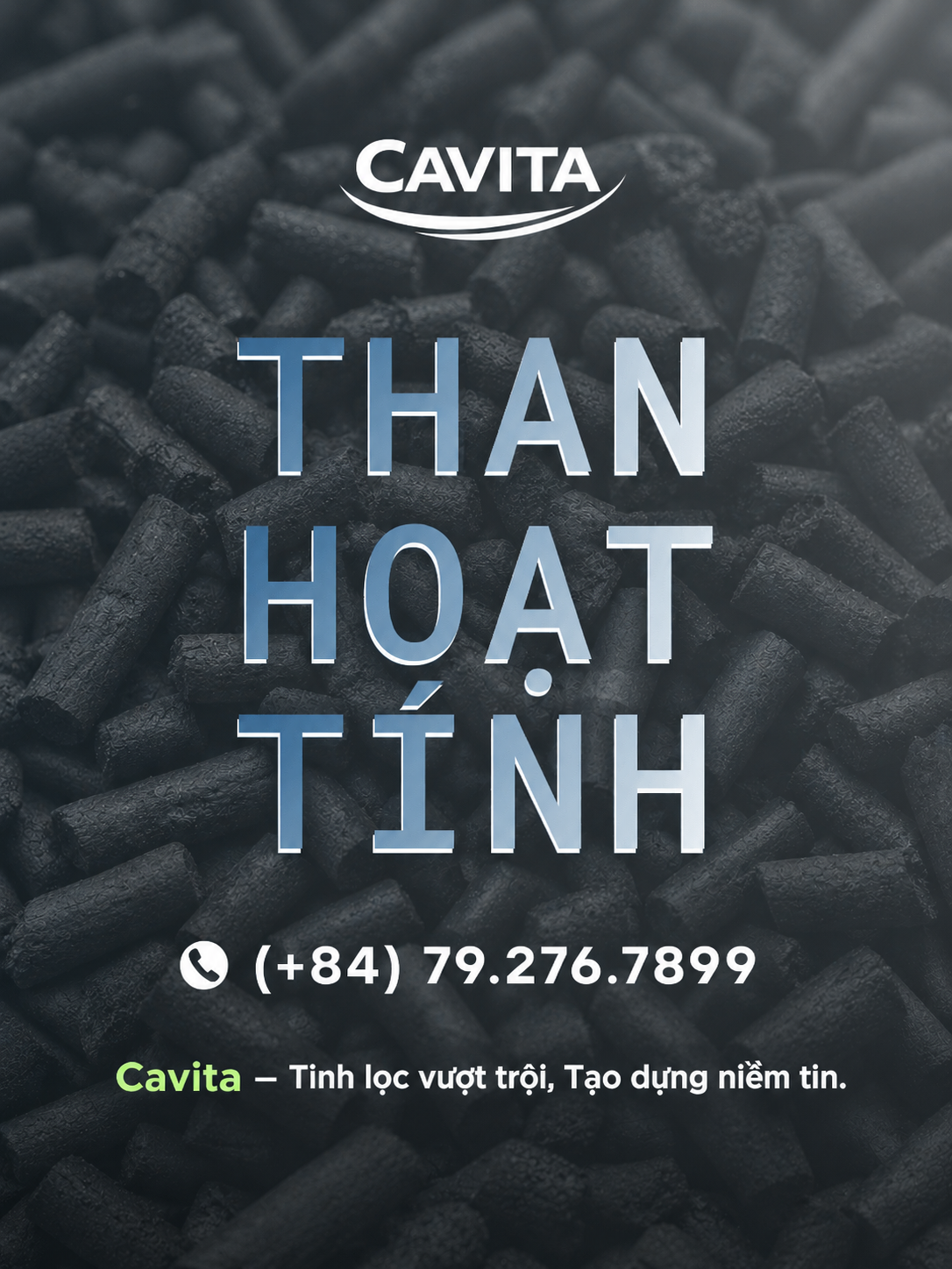 Mobile Banner Cavita than hoat tinh vien Charcoal Filtration Poster